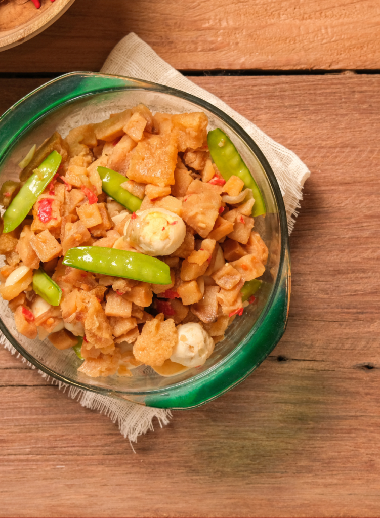 Traditional hari raya catering dish - sambal goreng